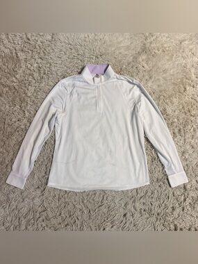 Women’s XXL White RJ Classics Long Sleeve Horseback Riding Show Shirt